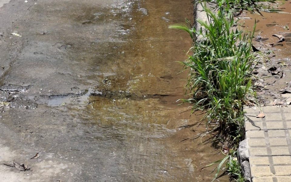 Pérdida de agua en un barrio de La Plata: "Larga un olor nauseabundo"