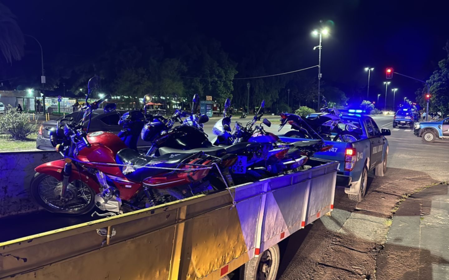 Operativos anti motochorros: dos detenidos y más de 50 rodados ilegales ya no circulan más por La Plata