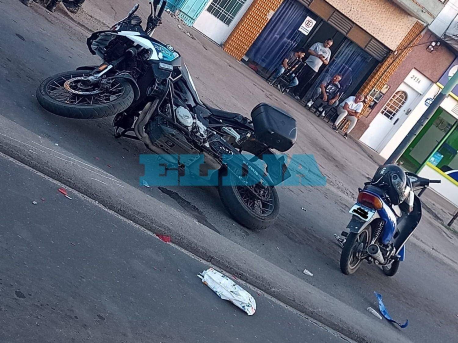Dos choques en cadena en La Plata: uno de ellos involucró a la Policía Motorizada