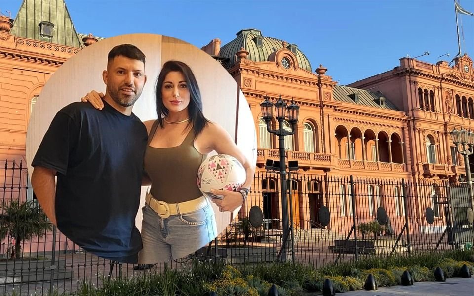 Sorpresiva visita y reunión de Sergio Kun Agüero en Casa Rosada