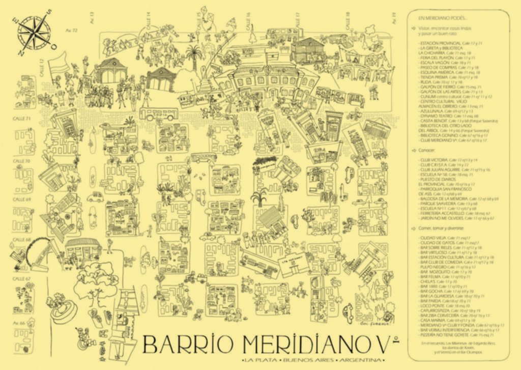 El barrio y su historia en el mapa de los vecinos