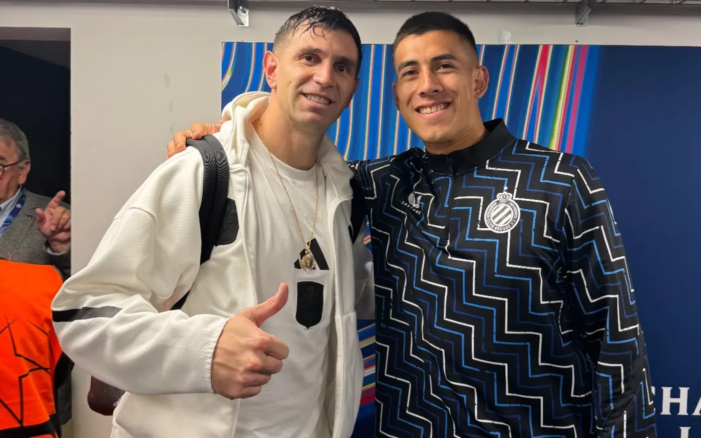 El ex Pincha, Zaid Romero, conoció al Dibu Martínez y lo compartió en redes sociales
