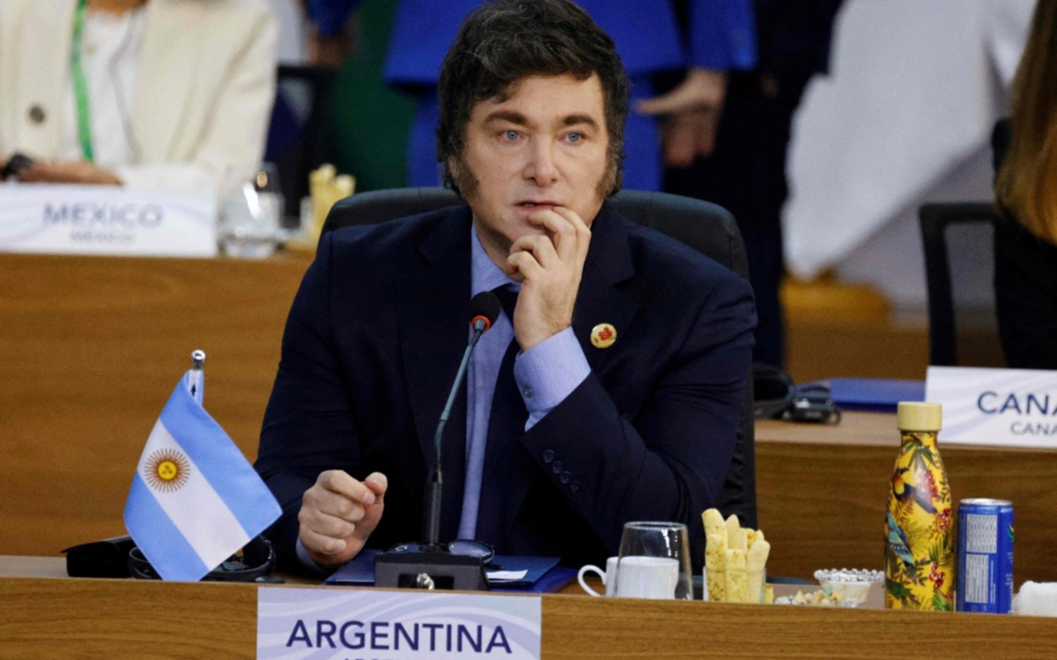 Milei firmó el acuerdo final del G20 pero rechazó varios puntos como la "noción de mayor intervención estatal" contra el hambre