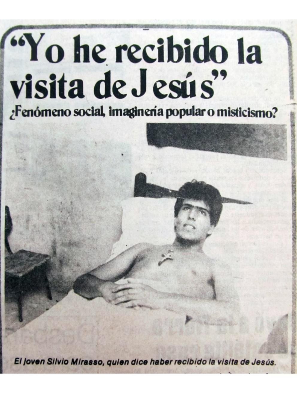 El joven que fue “Jesús” durante unos meses en nuestra ciudad