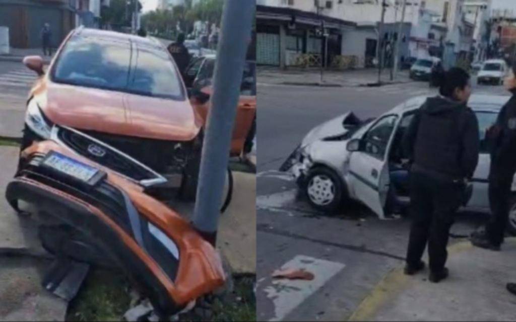 Un siniestro vial en una esquina rozó la tragedia