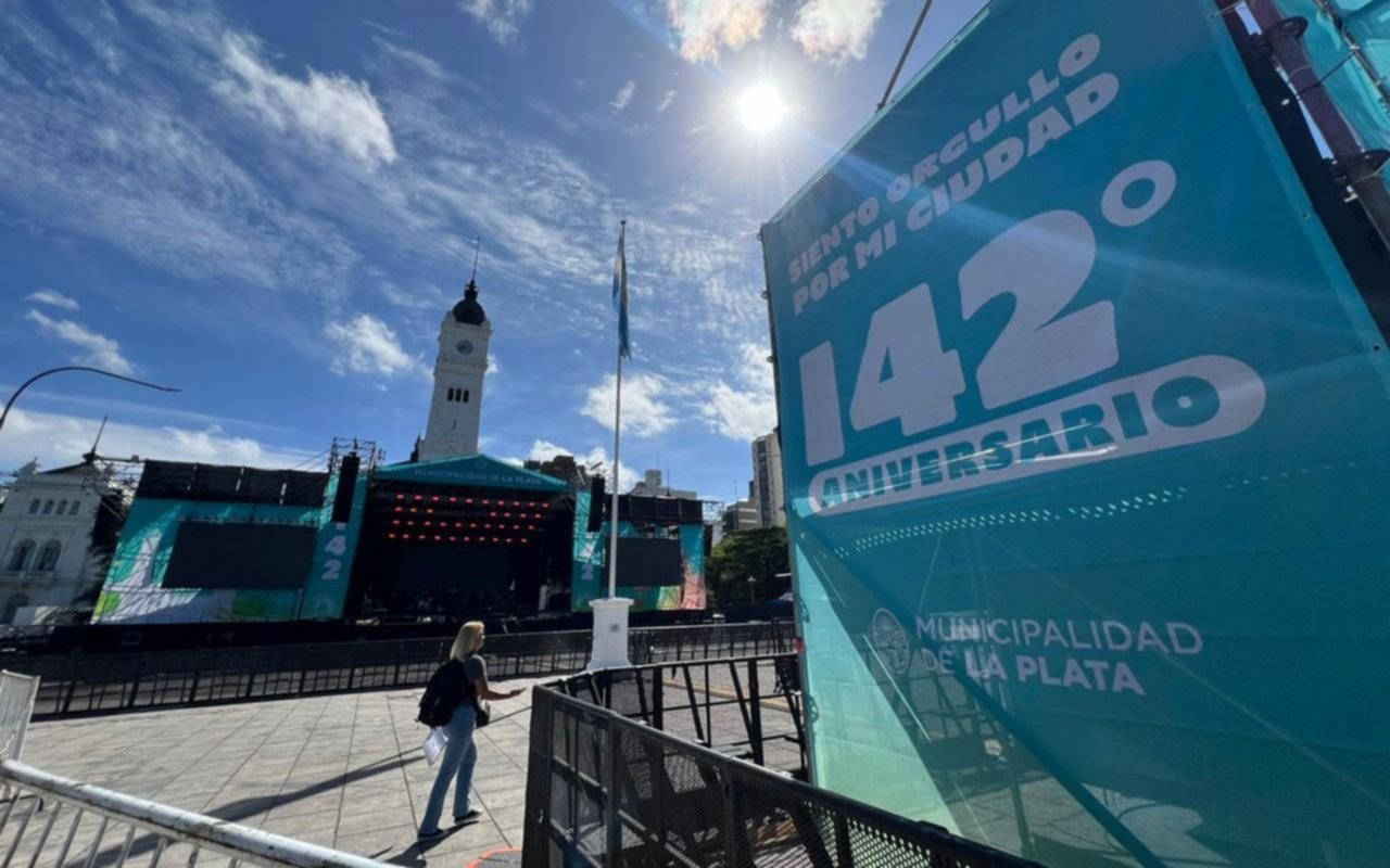 Todo listo para disfrutar el aniversario de La Plata: mega recital, Premio Dardo Rocha y el mapa de los cortes de calle