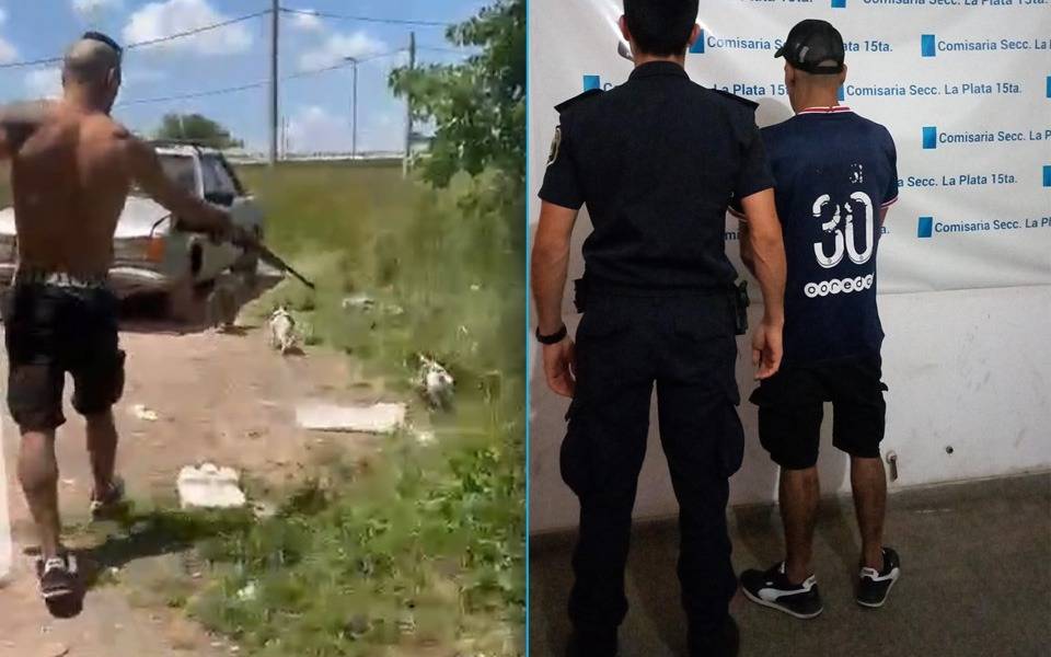 Brutal caso de maltrato animal en La Plata: un hombre terminó demorado tras un ataque a escopetazos