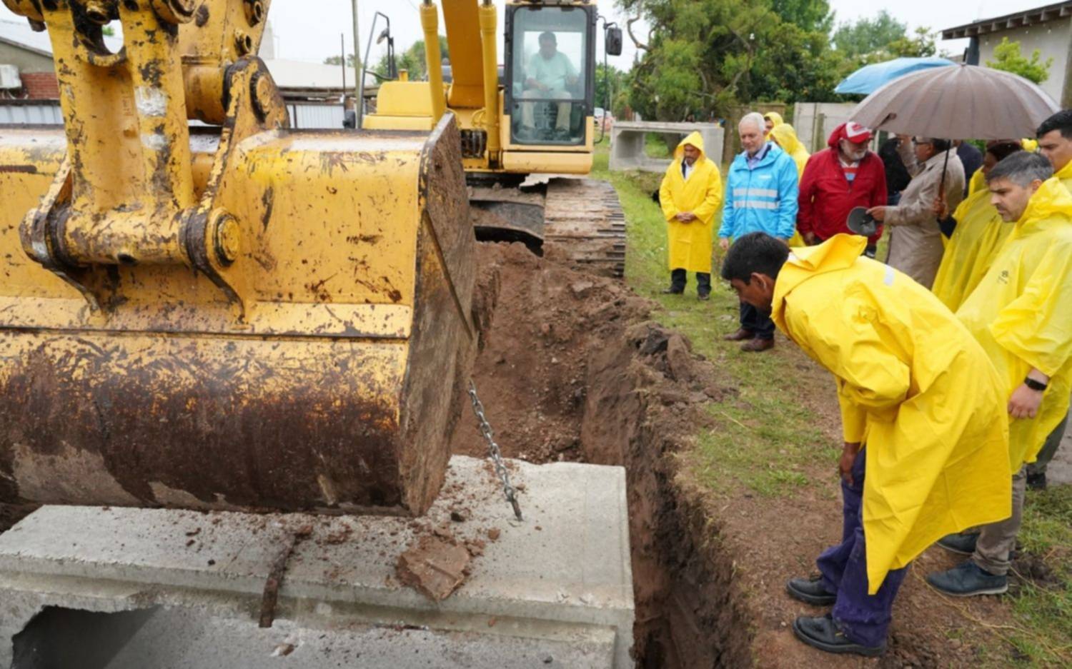 Avanzan los trabajos del conducto aliviador de Parque Sicardi