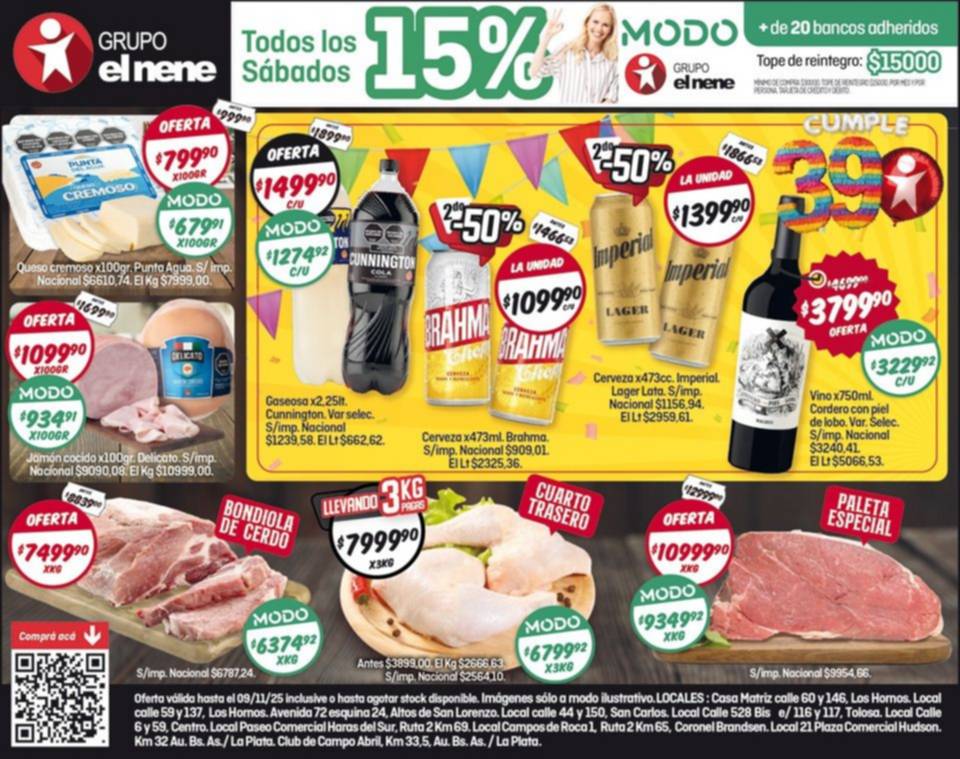 Otro sábado de descuento con Modo en El Nene: mirá las ofertas