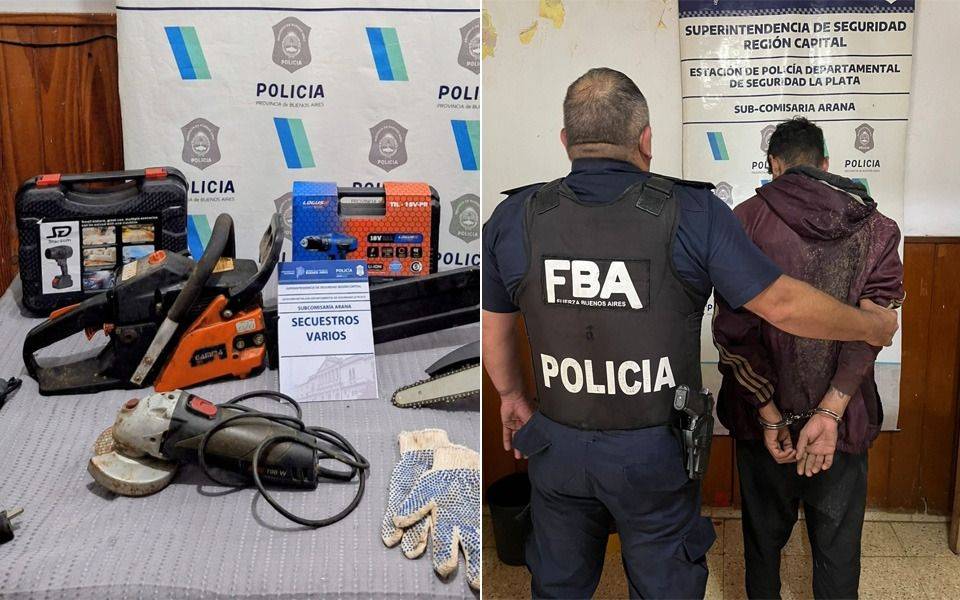 Bicichorro se robó una motosierra y varias herramientas en La Plata