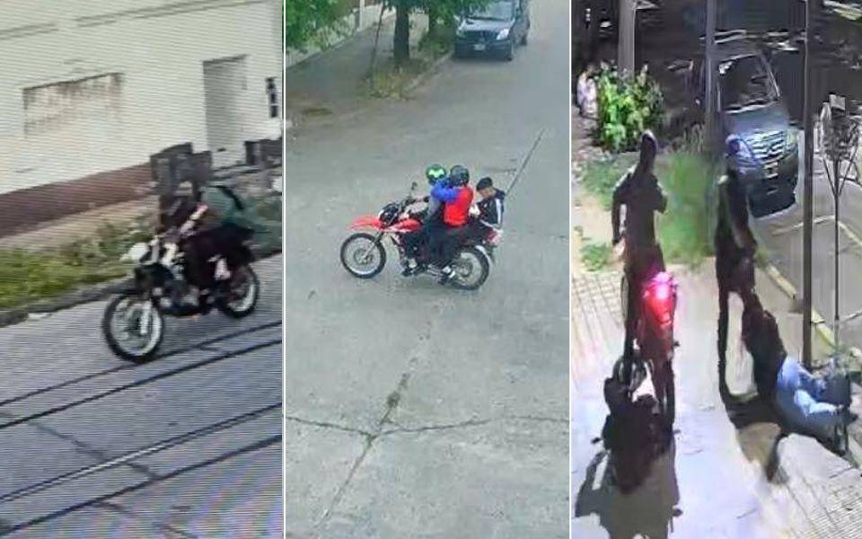 Patrullero y vecinos en Barrio Norte, La Plata