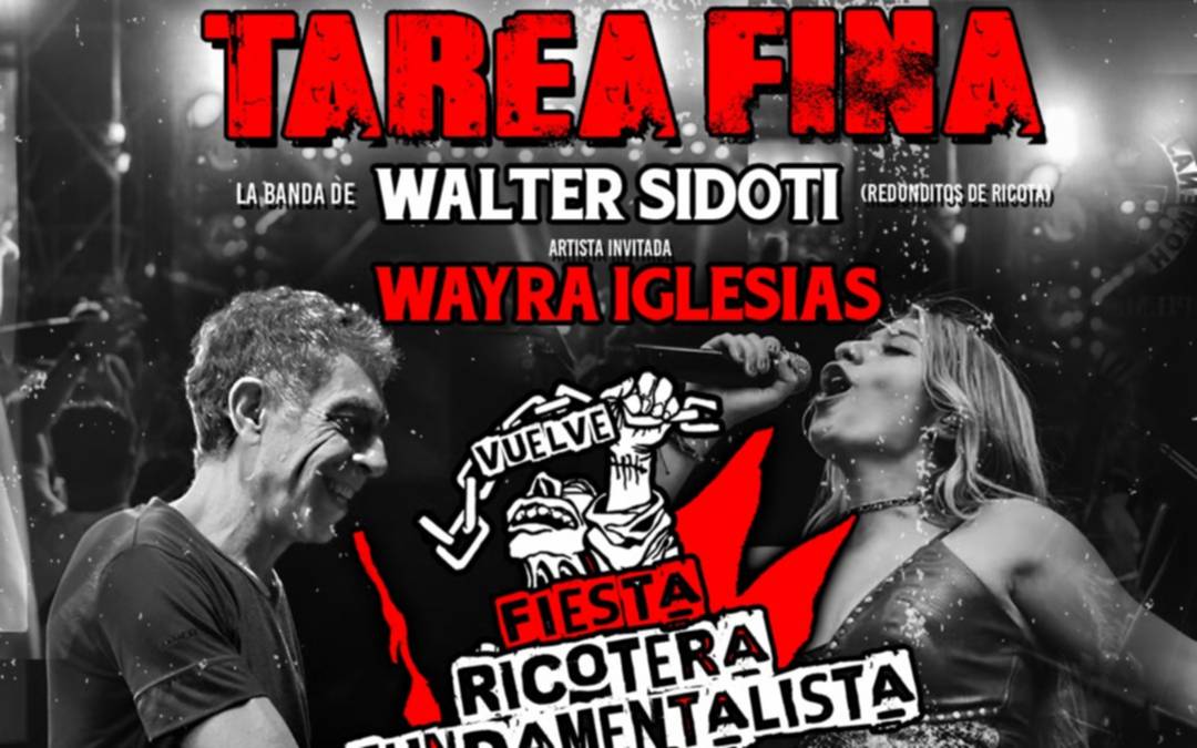 Walter Sidotti vuelve a La Plata con la Fiesta Ricotera & Fundamentalista XXL