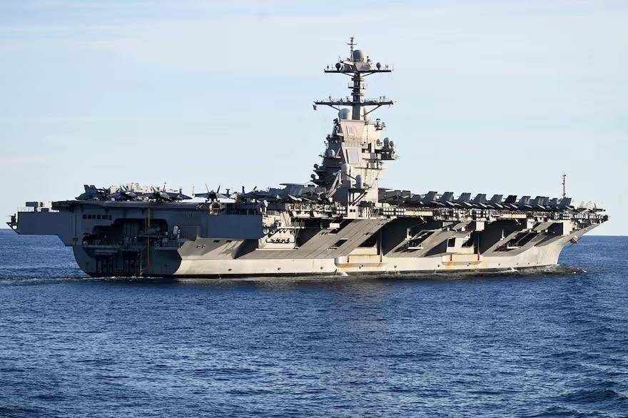 El portaaviones USS Gerald Ford, contra los narcos