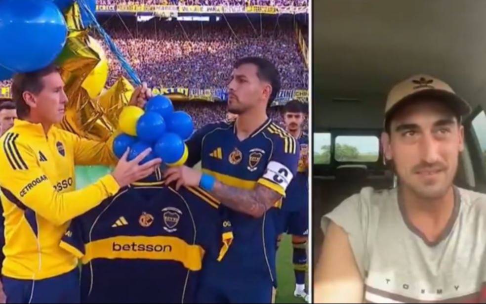 Es hincha de Peñarol: habló el campesino uruguayo que encontró la camiseta de Boca en homenaje a Miguel Russo