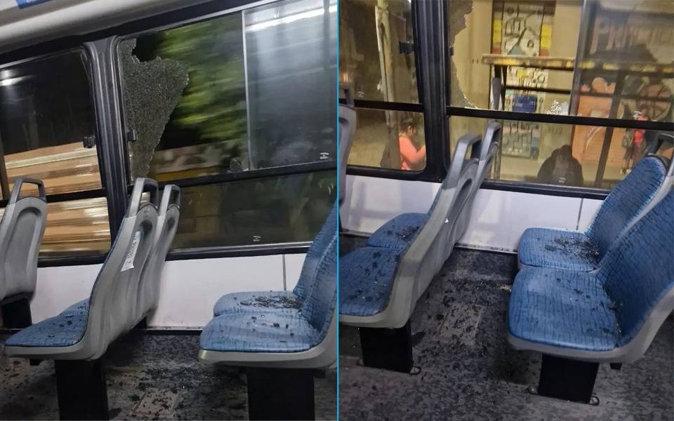 Un micro de la línea Oeste fue atacado a piedrazos en las afueras de La Plata: una pasajera se salvó de milagro