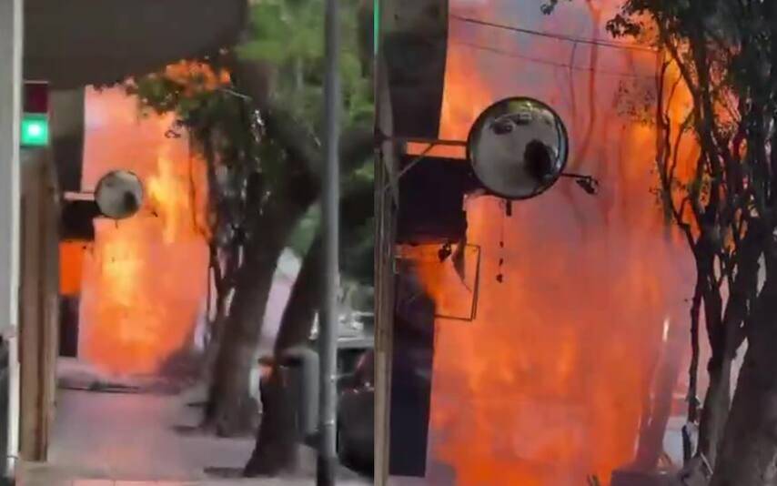 Escape de gas y fuego en Caballito en la vía pública: “Se propagó en llamas de 12 metros”