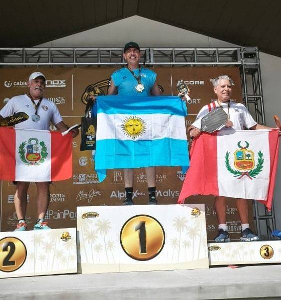 El platense Mariano García Malbrán se consagró campeón del mundo de pickleball