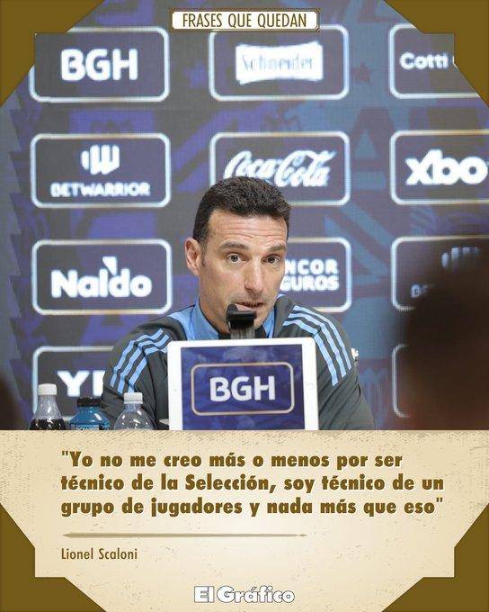 Para Scaloni, “fue un partido de aprendizaje”