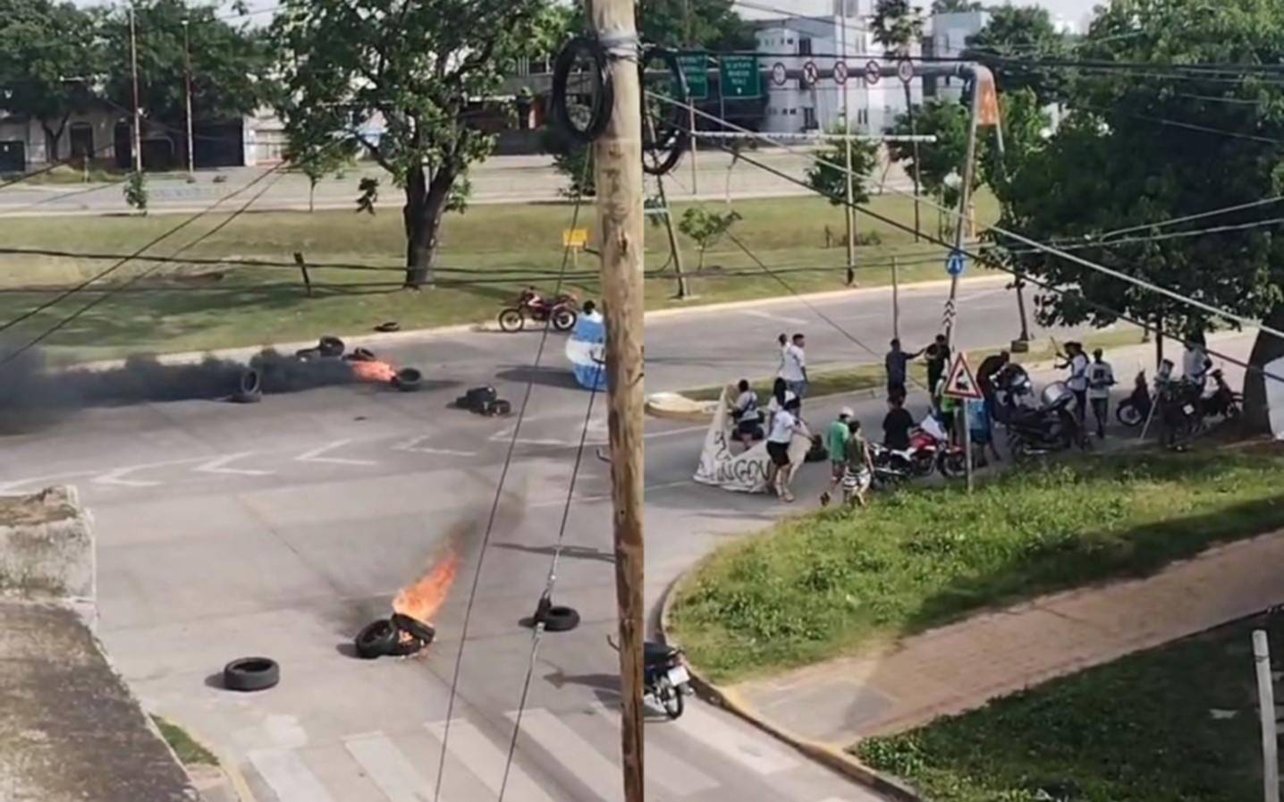 "Justicia por Agustín": familiares y amigos del joven asesinado en Tolosa reclaman en el paso bajo nivel