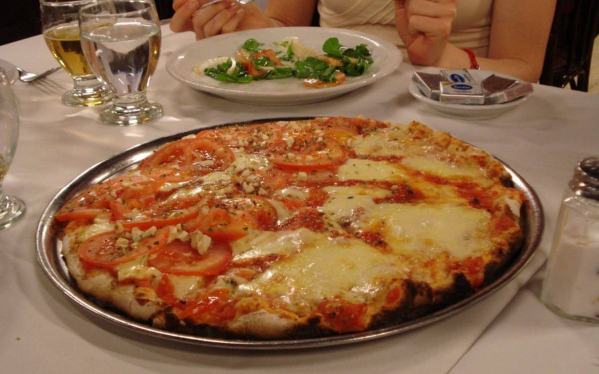 Más pizza y menos bife de chorizo