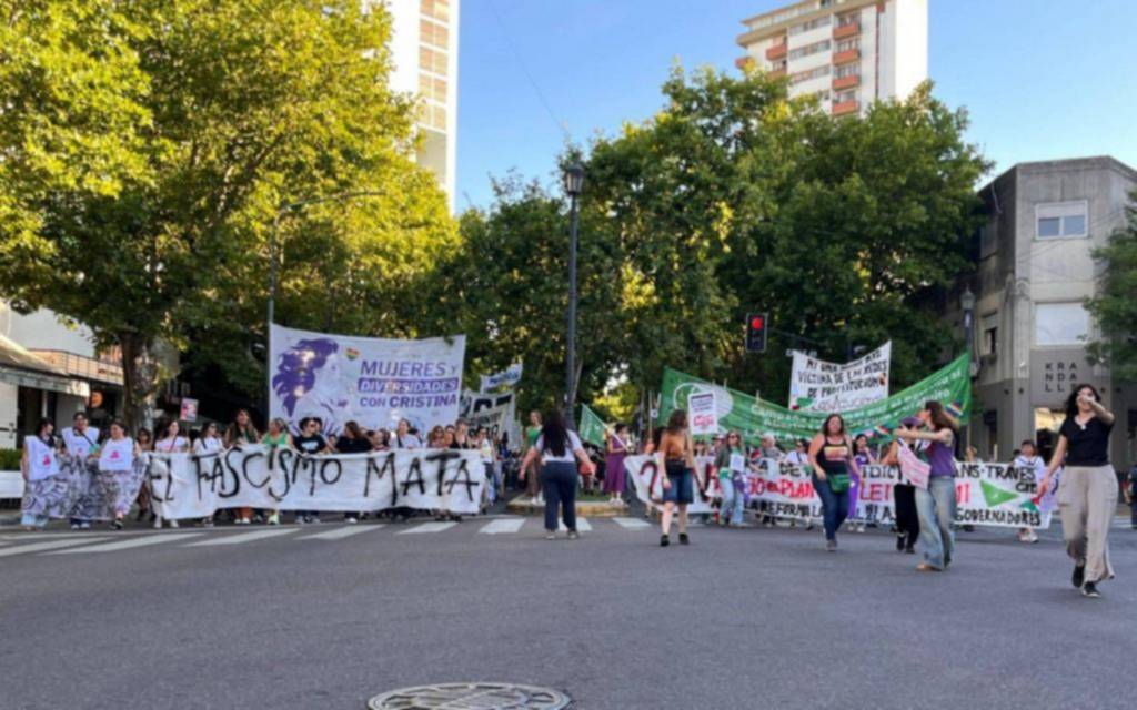 Movilización callejera en el día de la lucha contra la violencia de género