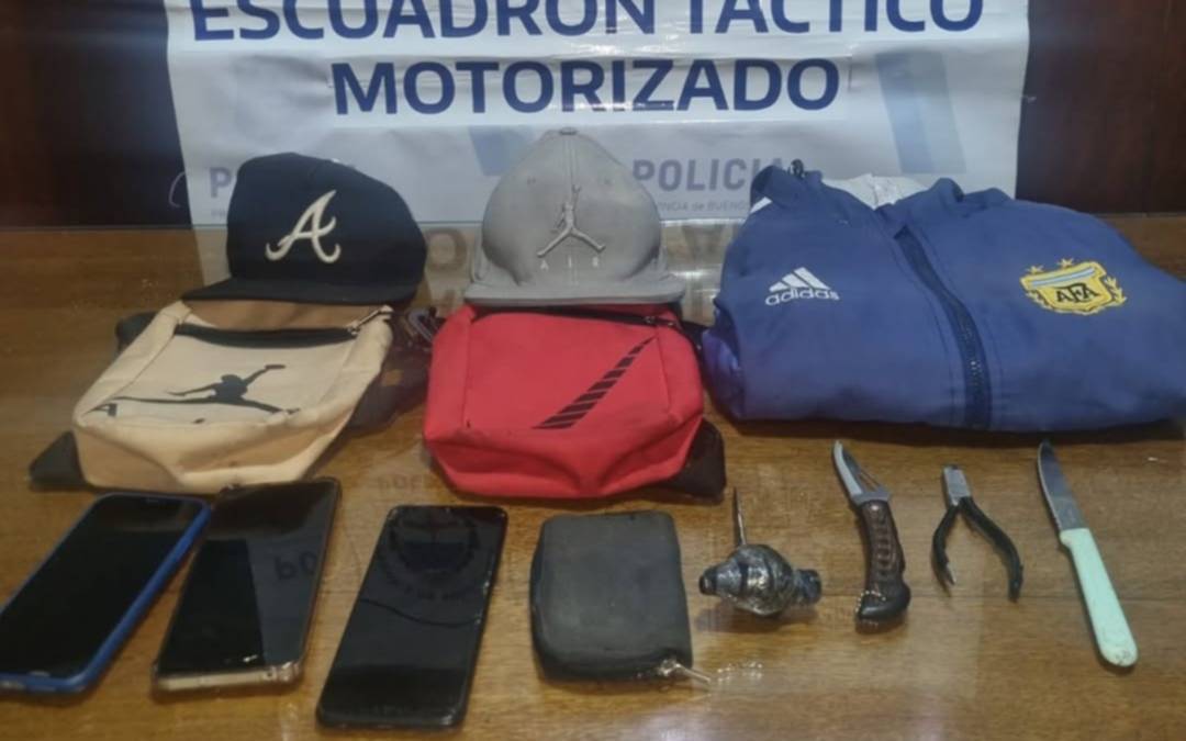Con una cuchilla y una "yuga": atraparon a una banda juvenil que tenía en vilo a la zona centro de La Plata