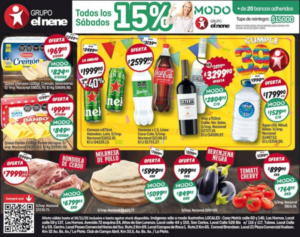 El Nene y otro sábado de ofertas con descuentos