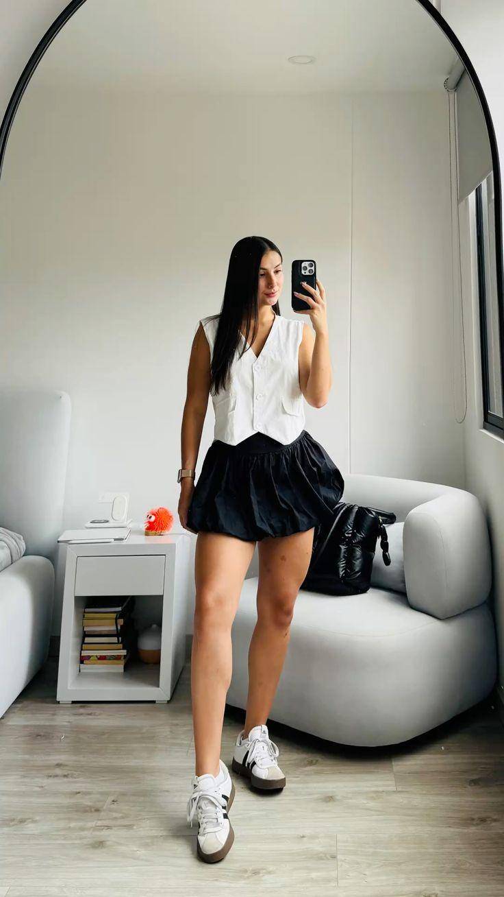 Falda globo: el eclipse de la línea recta