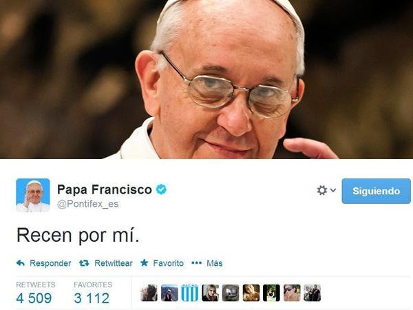 Las claves del éxito en Twitter según el creador de la cuenta del papa Francisco
