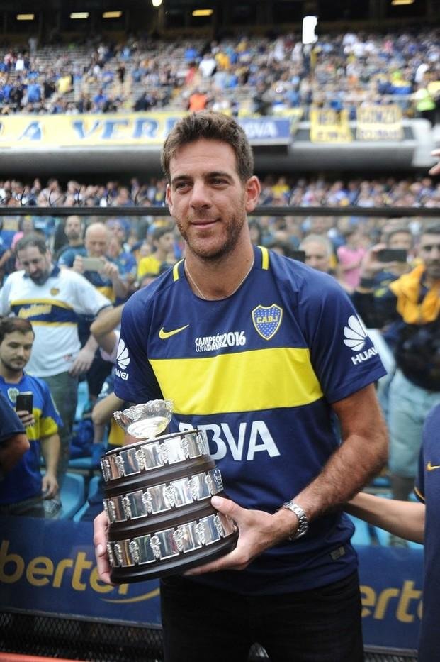 Del Potro, con la Copa Davis en La Bombonera