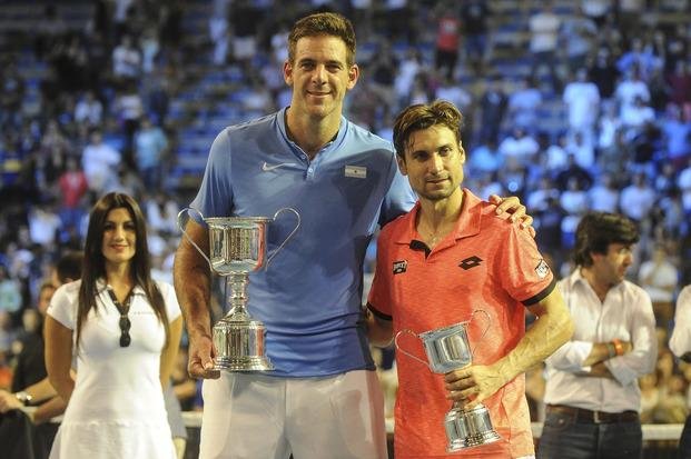 Delpo venció a Ferrer en una exhibición de buen tenis
