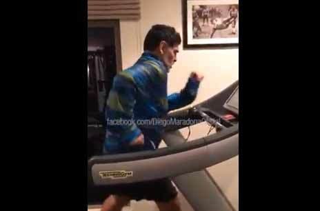 Diego se entrena al ritmo de la cumbia en Dubai