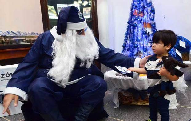 Una Navidad azul y blanca