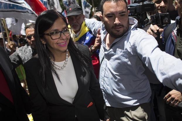 La Canciller venezolana dice haber sido agredida en Buenos Aires