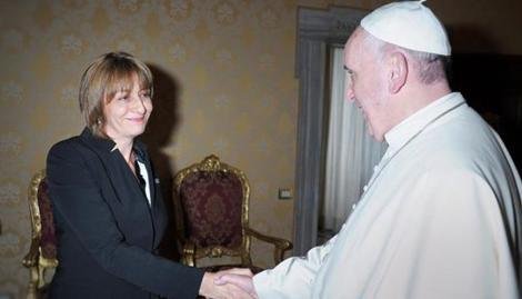 El papa Francisco recibió a Gils Carbó