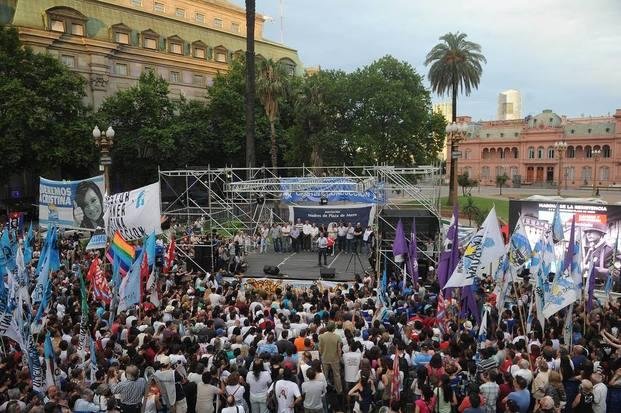 Hebe de Bonafini cerró otra marcha con insultos a Macri
