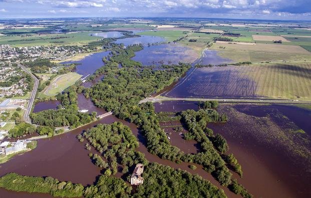 Inundaciones: lento descenso de las aguas