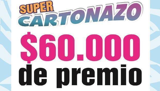 Controlá El Cartonazo que esta semana reparte $60.000