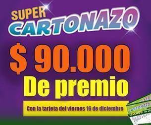 ¡Controlá tu Cartonazo, $90 mil buscan dueño!