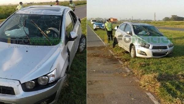 Un hijo de Lorenzetti volcó en la 
autopista Rosario-Santa Fe