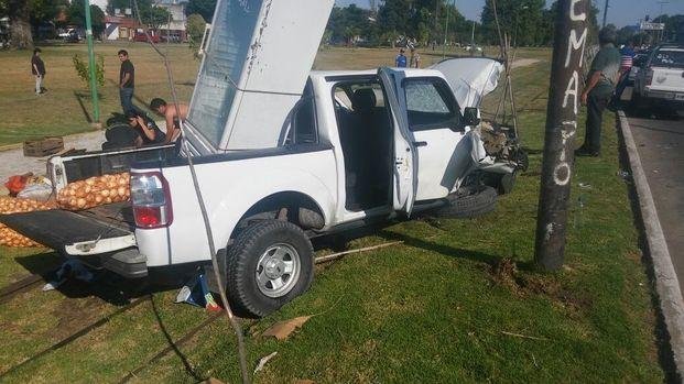 Una joven embarazada herida por un accidente en Los Hornos