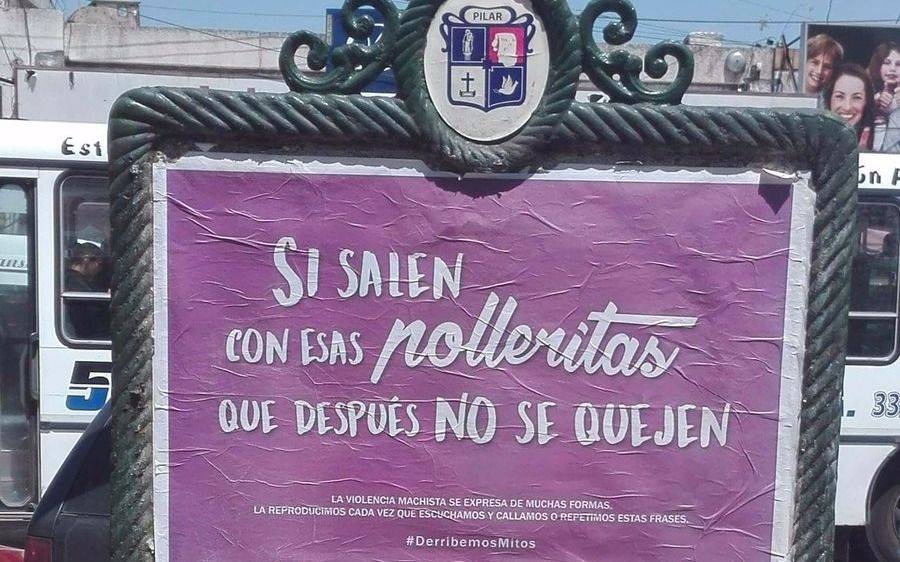 Polémica por una campaña contra la violencia de género en Pilar