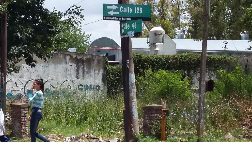 Pastizales en un amplio lote del barrio El Dique