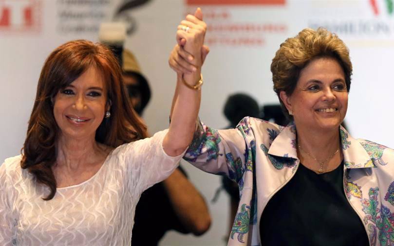 Cristina y Dilma víctimas de una "persecución jurídica", aseguró la ex mandataria argentina