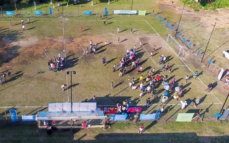 Molina y Robledo inauguraron una cancha en el Monte Matadero