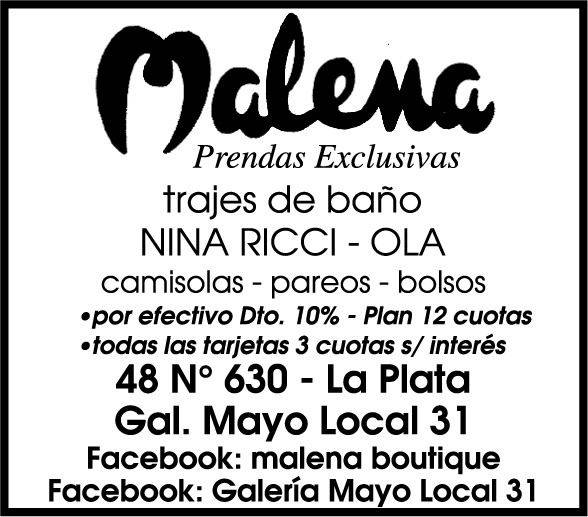 Malena te ofrece prendas exclusivas