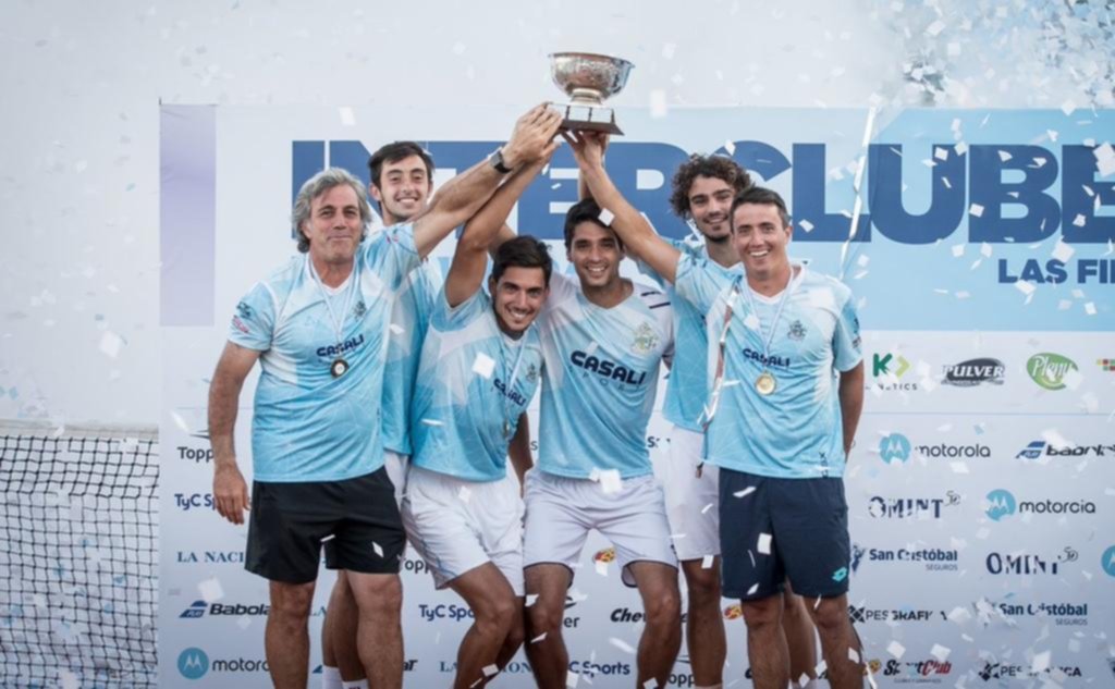 Thiago Tirante campeón del Interclubes de Primera División de tenis con GEBA