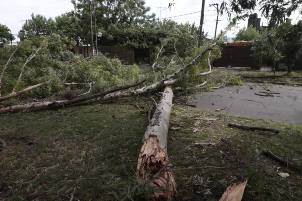 Por el temporal de viento varias zonas seguían sin luz ni agua