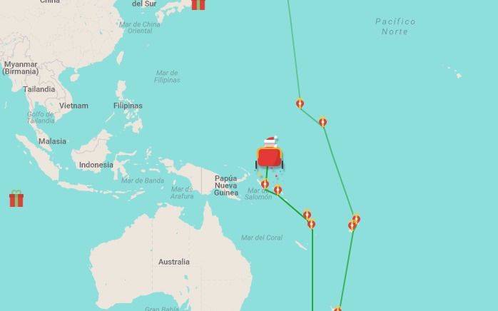 Mirá por dónde viene Papa Noel y conocé  cuánto falta para que llegue con sus regalos