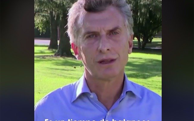 El presidente saludó a los argentinos desde las redes sociales